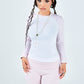 Pink Leopard Waffle Raglan Tee Women's