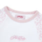 Pink Leopard Waffle Raglan Tee Women's
