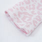 Pink Leopard Waffle Raglan Tee Women's