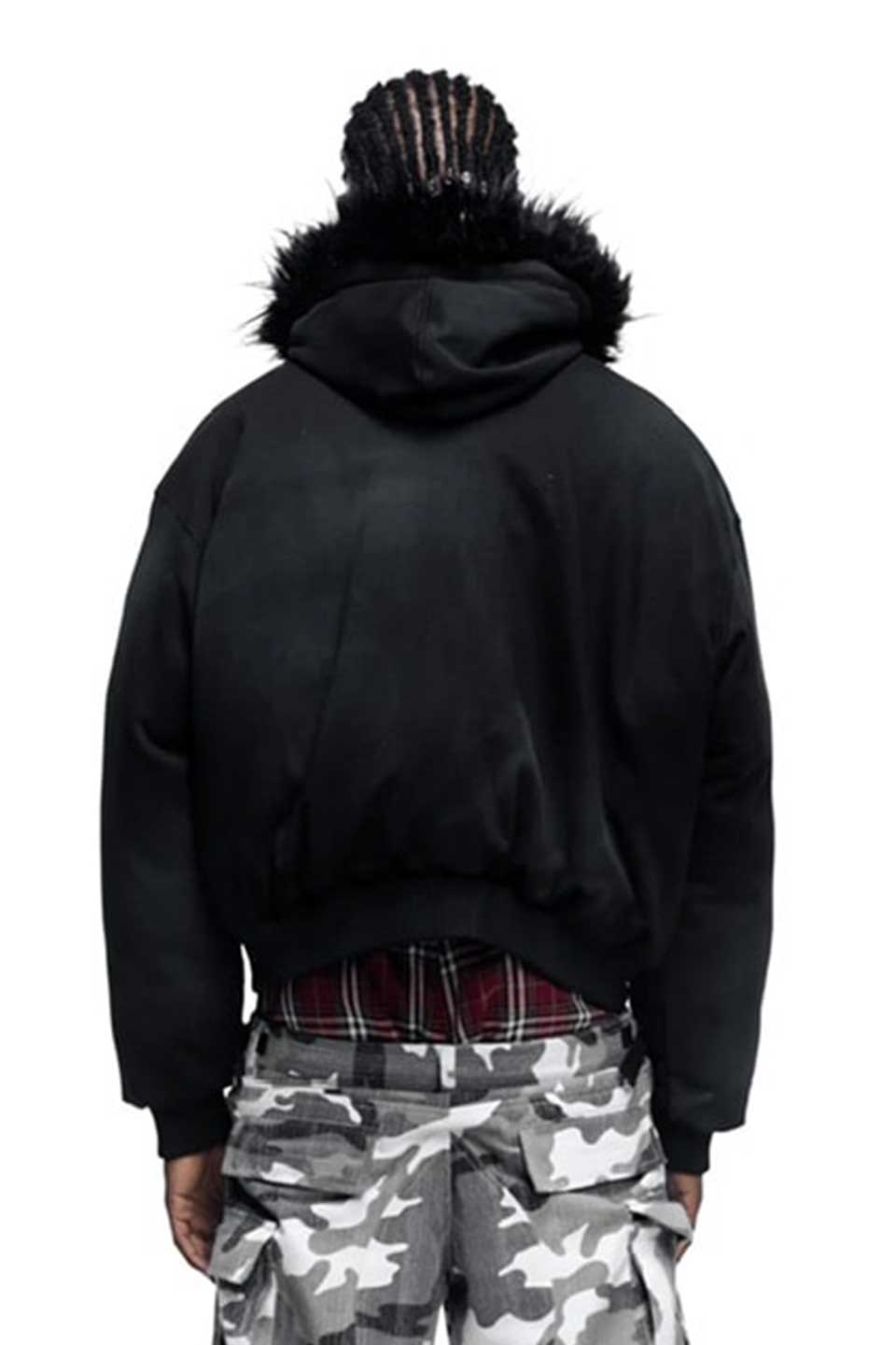 Prince Of The Night Reversible Patchwork Down Jacket