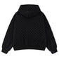 Punched-Out Double Layer Hood Zip Up