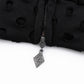 Punched-Out Double Layer Hood Zip Up