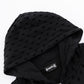 Punched-Out Double Layer Hood Zip Up