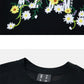 Little Chrysanthemum Embroidery Short Sleeves