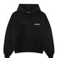 Boxy Fit Cross Logo Hoodie