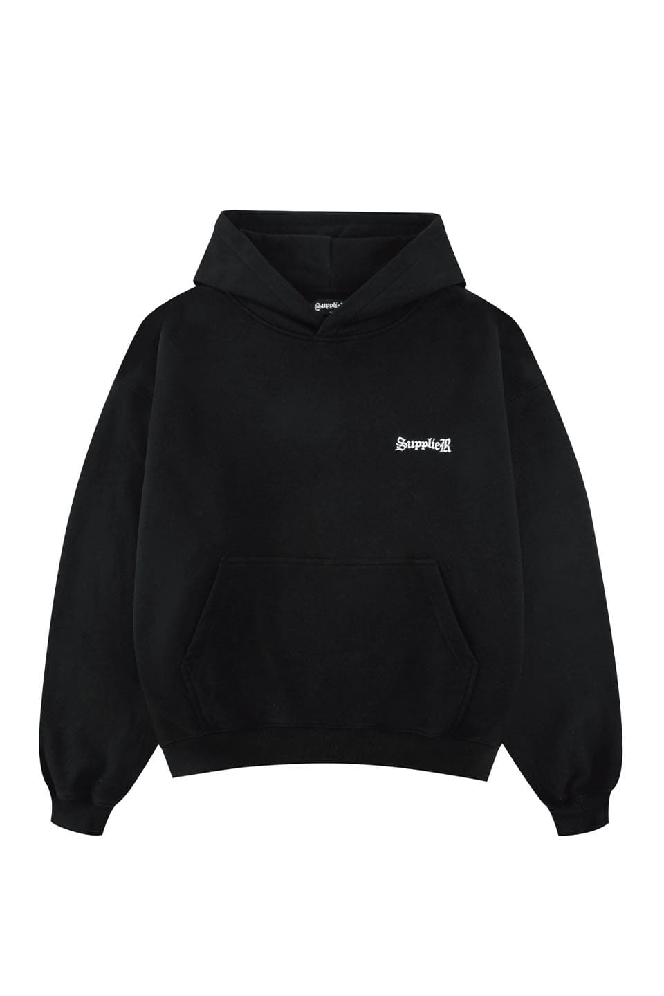 Boxy Fit Cross Logo Hoodie