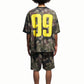 Camo Shorts Cotton Pattern Printed Throughout.