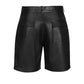 Black Leather Shorts