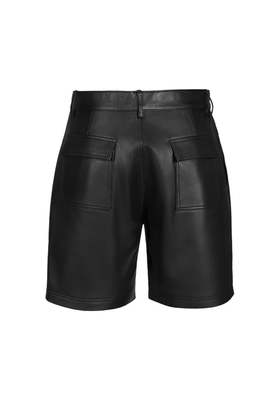 Black Leather Shorts