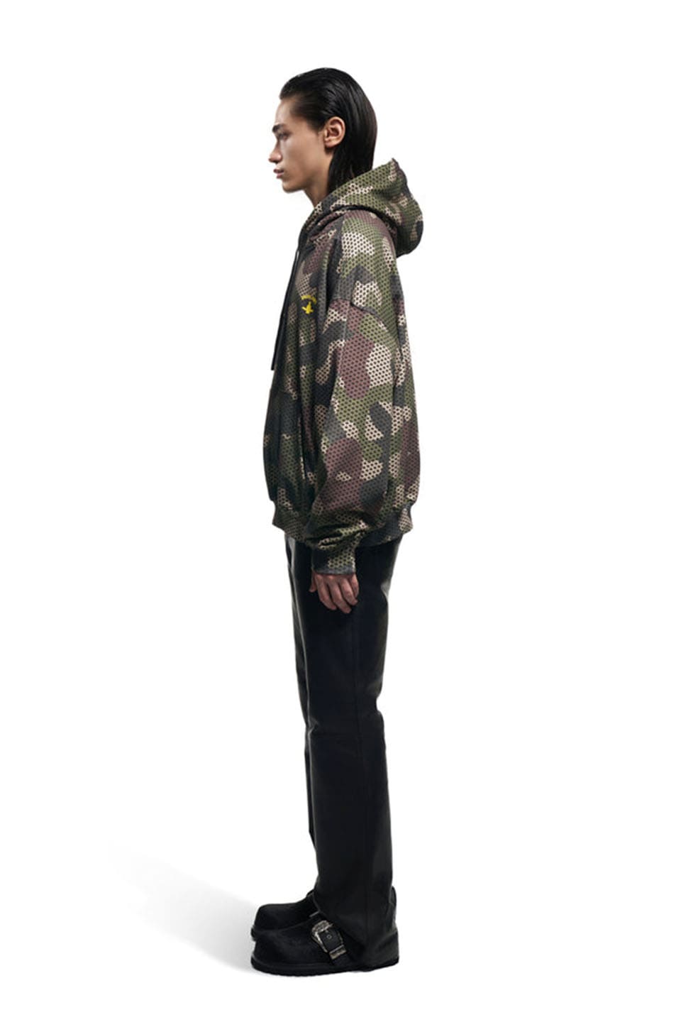 Camo Hoodie Cotton Pattern Printed Throughout.