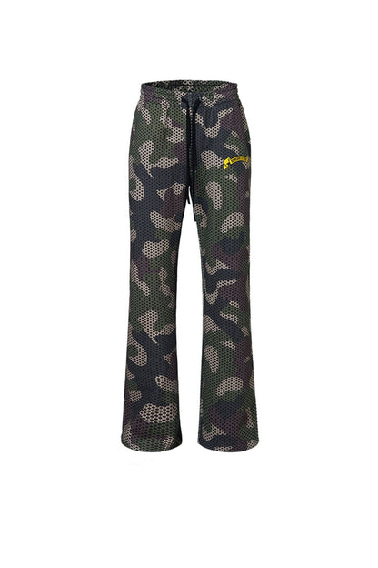 Camo Sweatpants Cotton Pattern Printed Throughout.