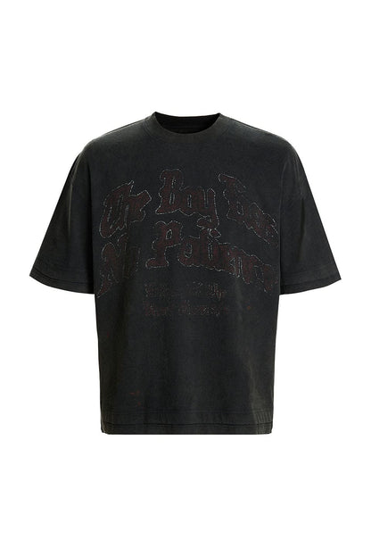 Eclipse Of The Blood Moon Letter Washed S/S Tee