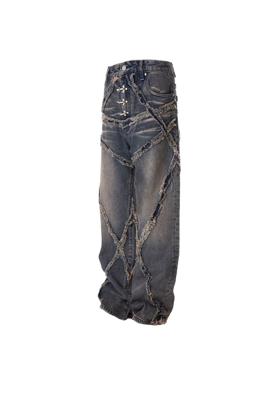 Eclipse Of Blood Moon Destroyed Denim Jeans