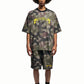 Camo Shorts Cotton Pattern Printed Throughout.