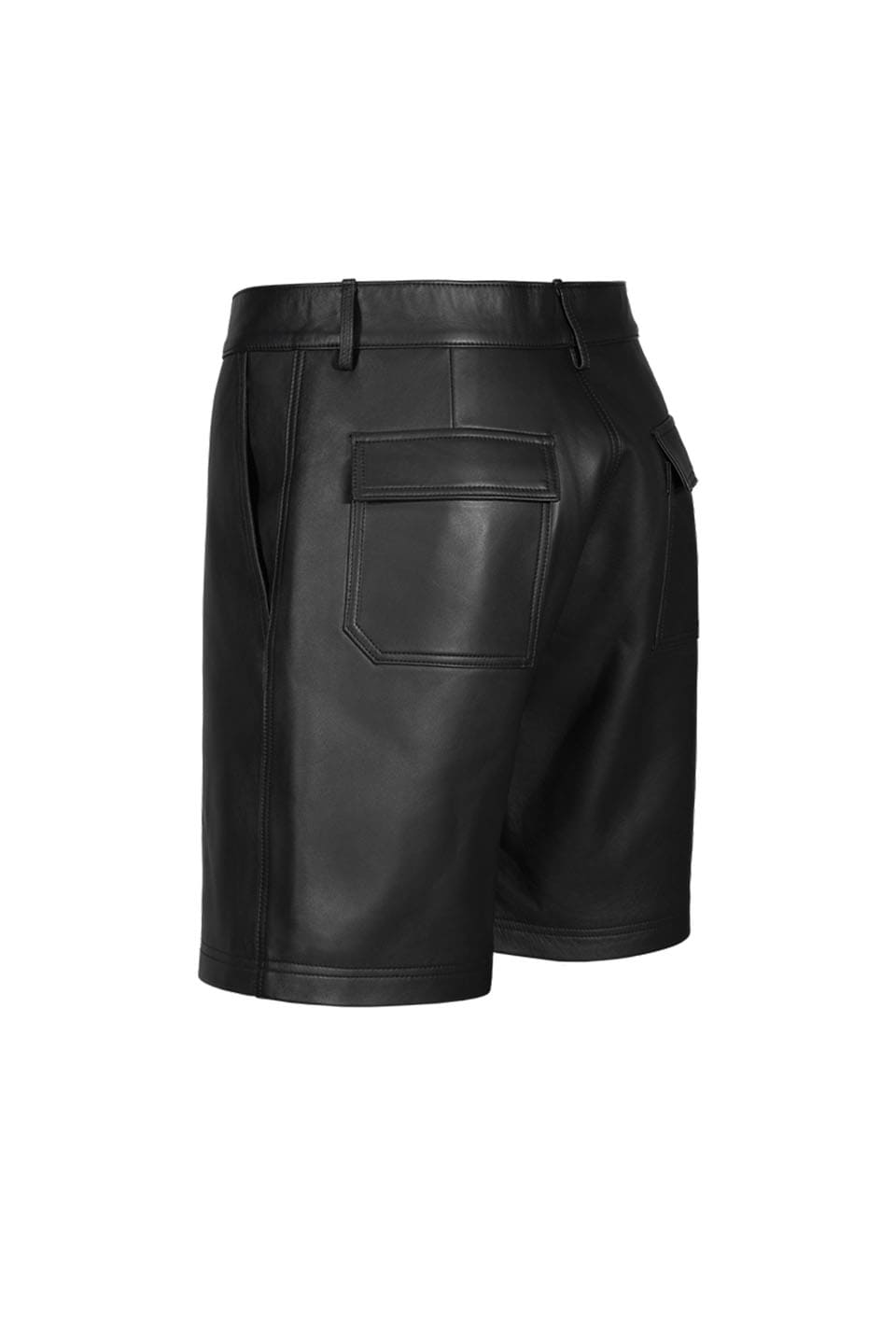 Black Leather Shorts