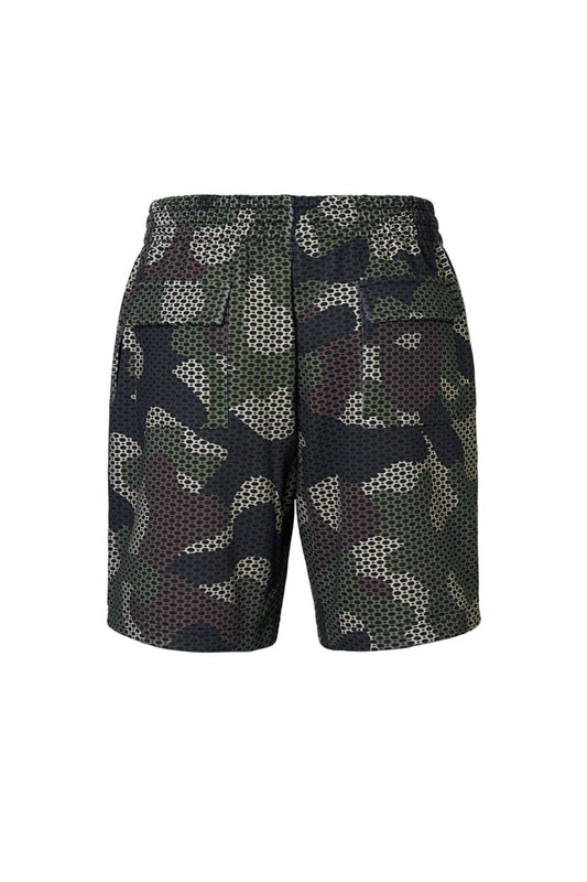 Camo Shorts Cotton Pattern Printed Throughout.