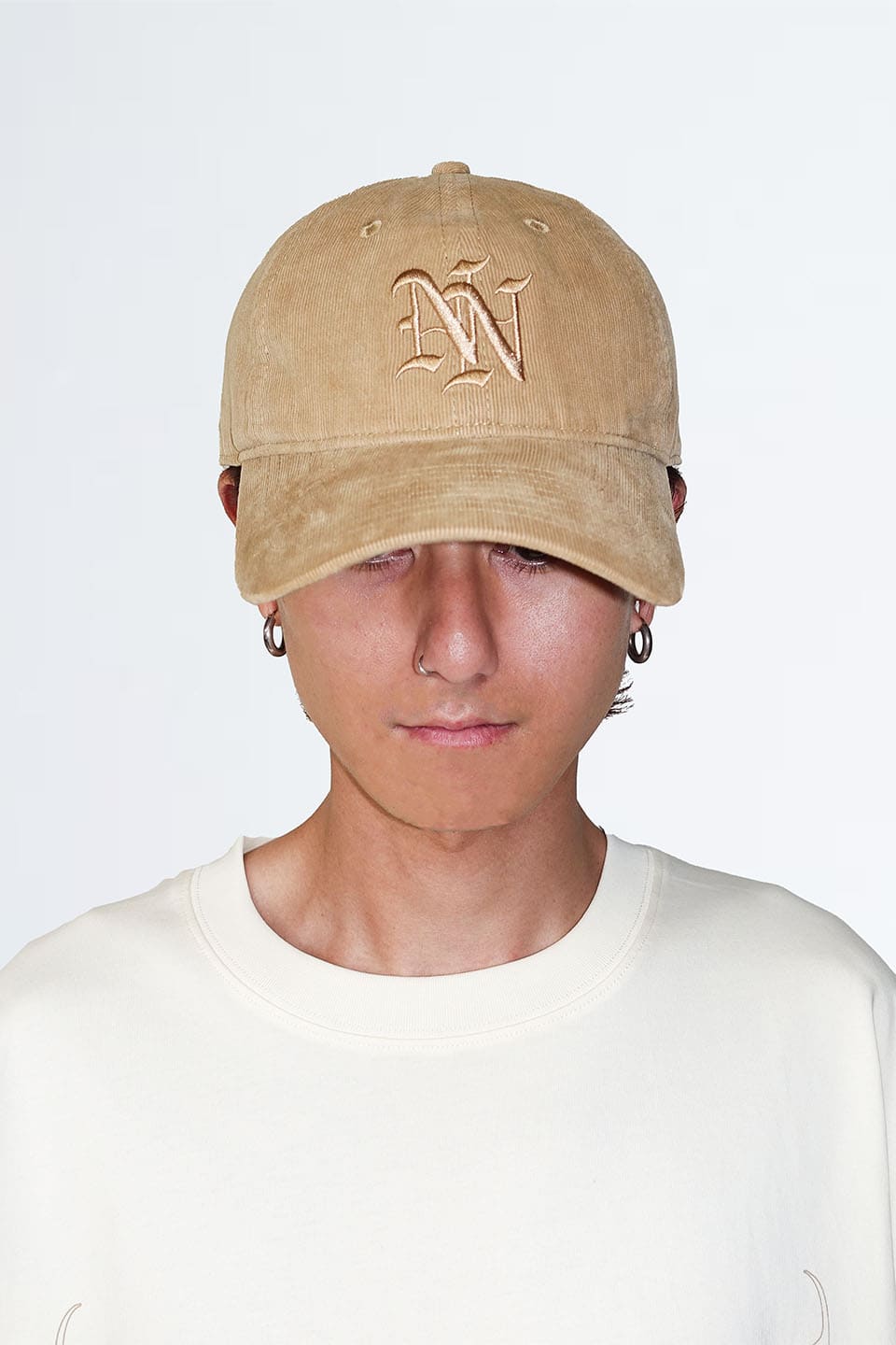 NOT NATURAL NN Logo Micro Corduroy Cap