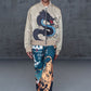 Tiger Sweatpants Pattern Printed Throughout.