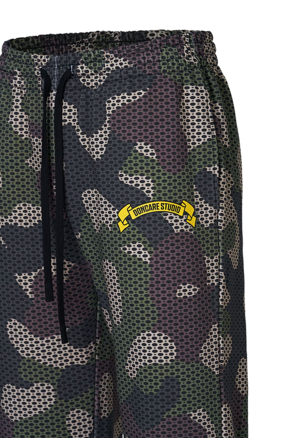 Camo Sweatpants Cotton Pattern Printed Throughout.