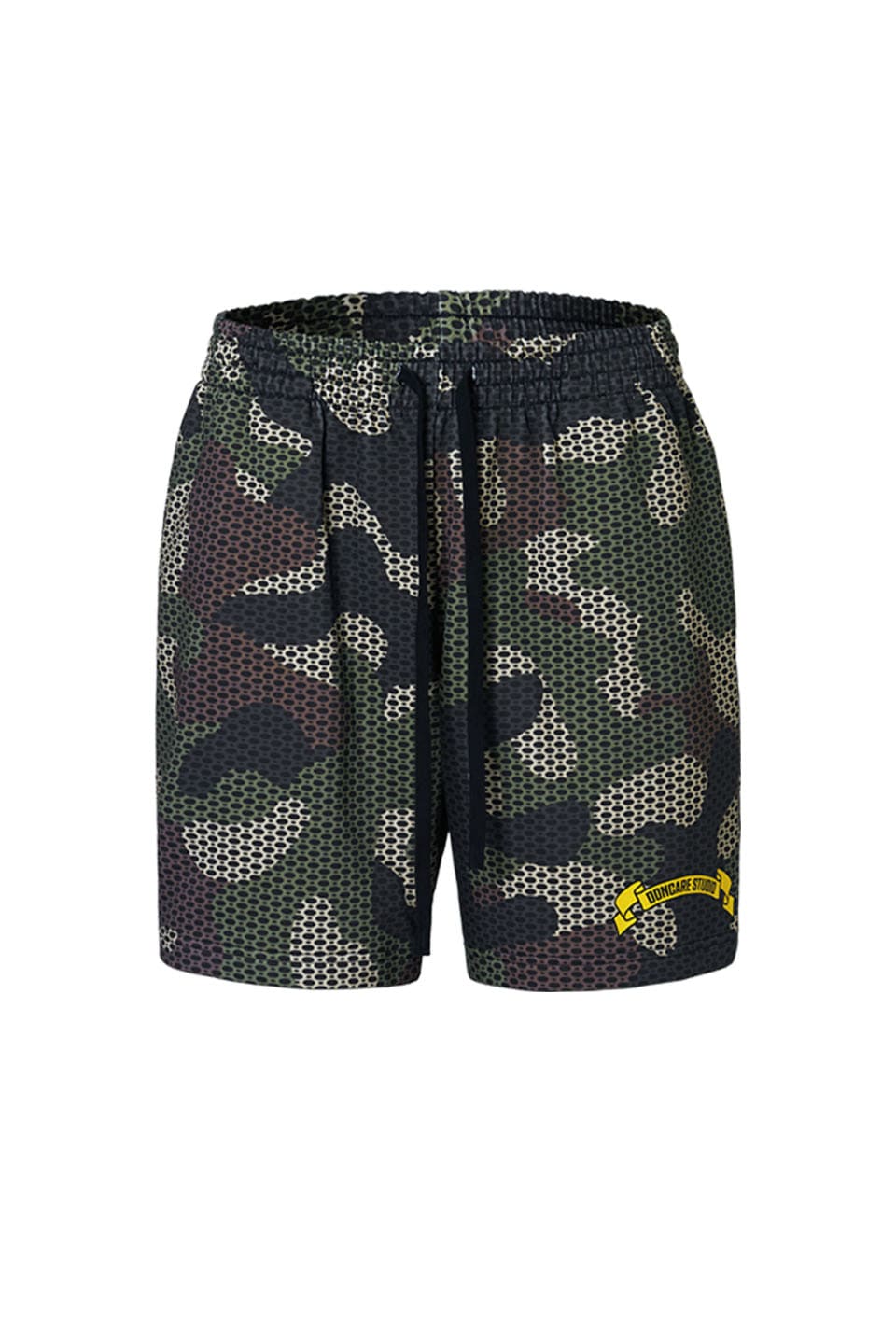 Camo Shorts Cotton Pattern Printed Throughout.