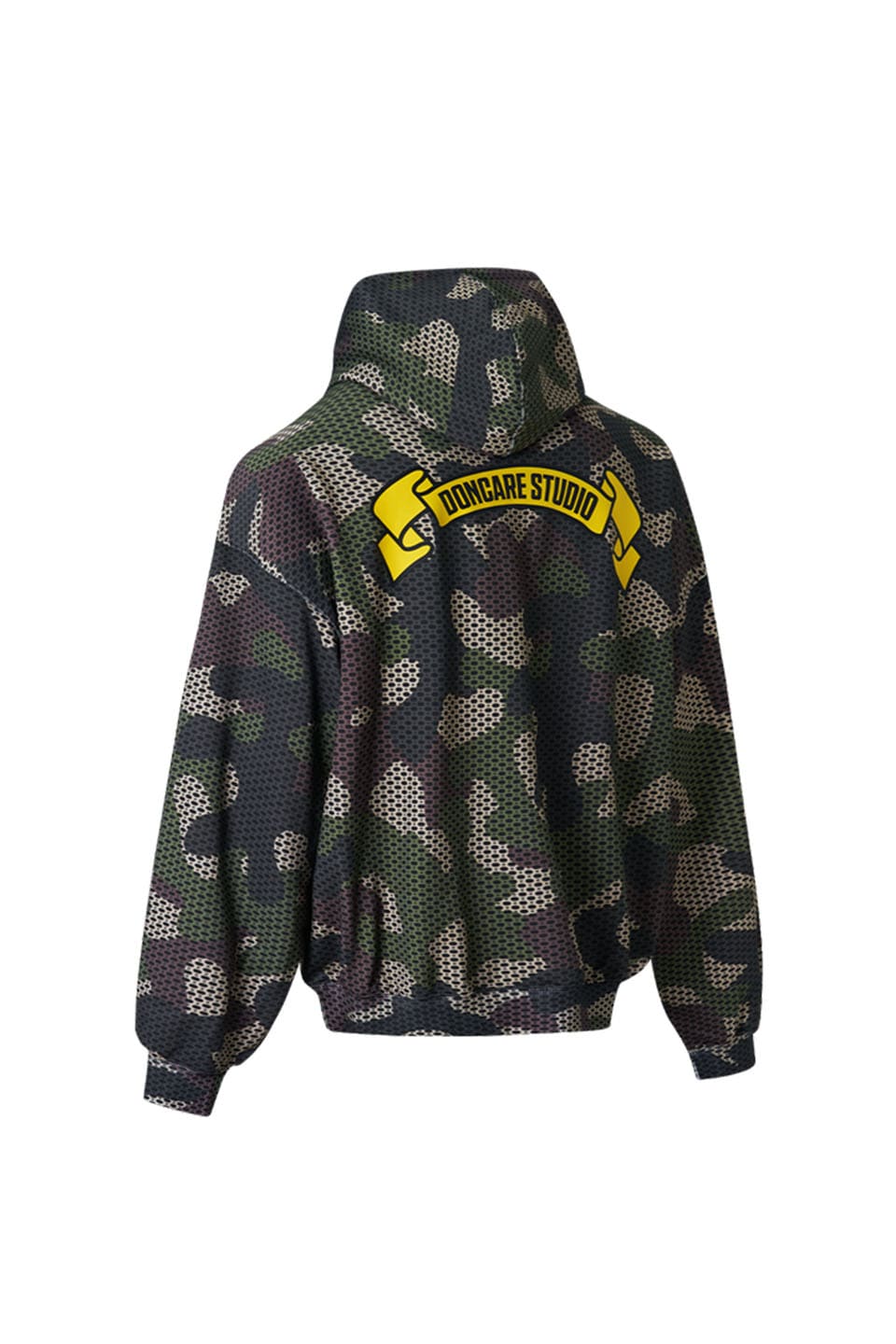 Camo Hoodie Cotton Pattern Printed Throughout.