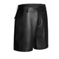 Black Leather Shorts