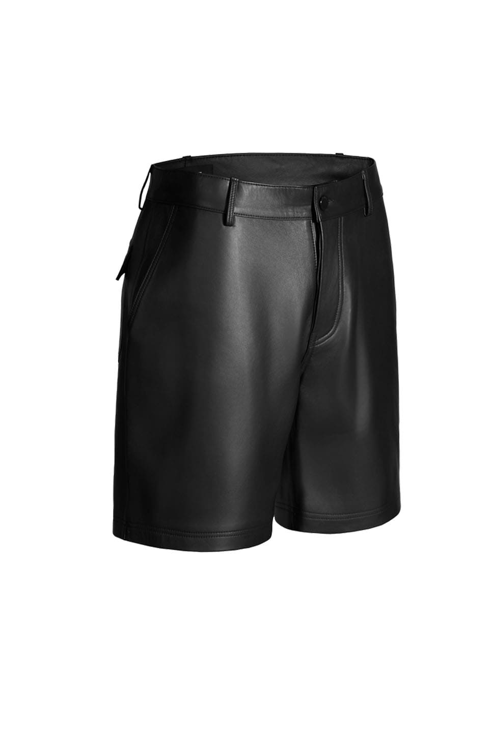 Black Leather Shorts