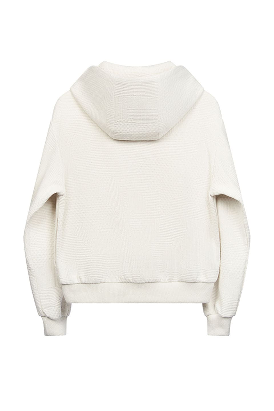 Jiehua Knit Zipper Hooded Sweater
