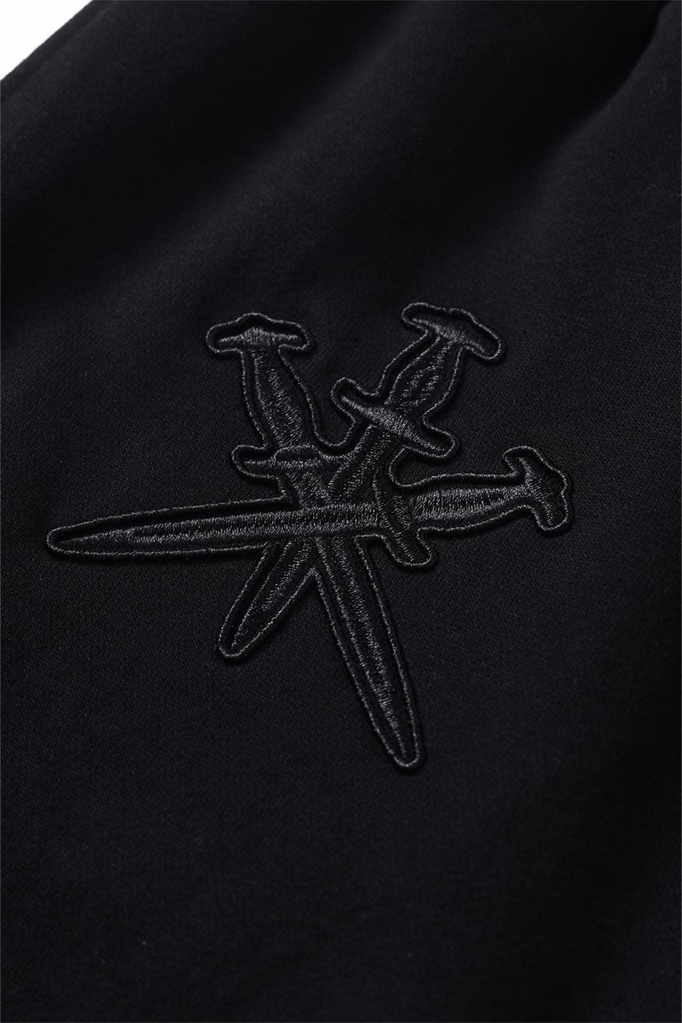 Black On Black Dagger Embroidery Jogger