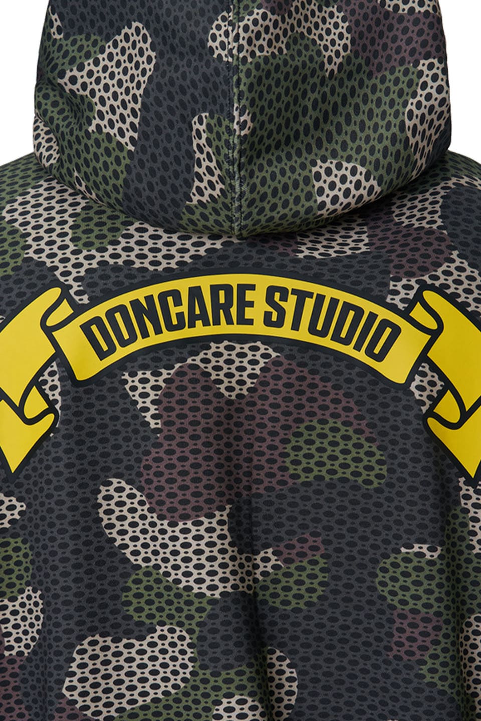 Camo Hoodie Cotton Pattern Printed Throughout.