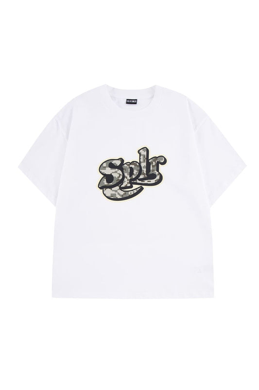 Digital Camo Baseball Logo Tee