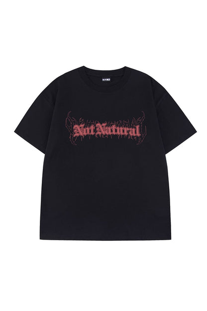 NOT NATURAL Oversized T-Shirt Black