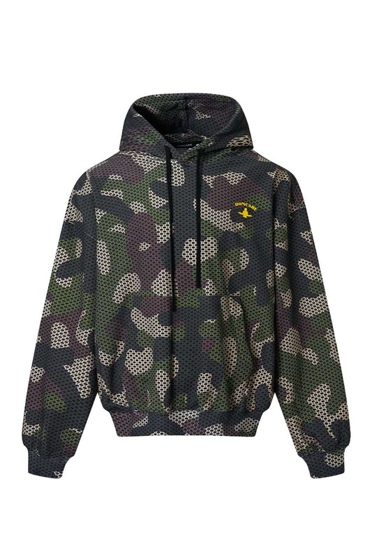 Camo Hoodie Cotton Pattern Printed Throughout.