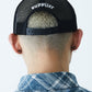 Cross Leather Patch Mesh Cap
