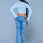 Not Your Baby Cropped Zip Hoodie