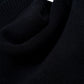 Cross Leather Patch Brim Knit Beanie