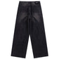 【予約商品】Tribal Leather Patch Baggy Denim Jeans【9月下旬~10月上旬お届け】