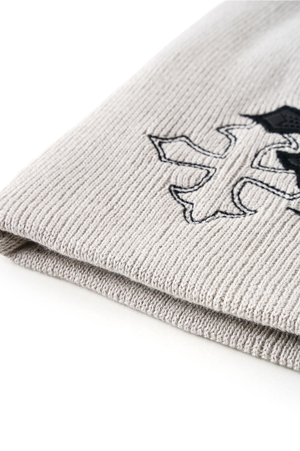 Multiple Cross Leather Patch Beanie