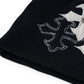 Multiple Cross Leather Patch Beanie