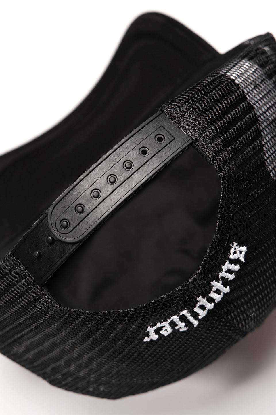 Cross Leather Patch Mesh Cap