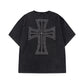 Outline Cross Rhinestone Tee