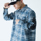 Cross Leather Patch Mesh Cap