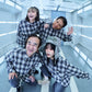 【I don't go to the moon】 Rhinestone Check Shirt