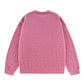 ANGEL Oversized Gradation Logo Knit Pink