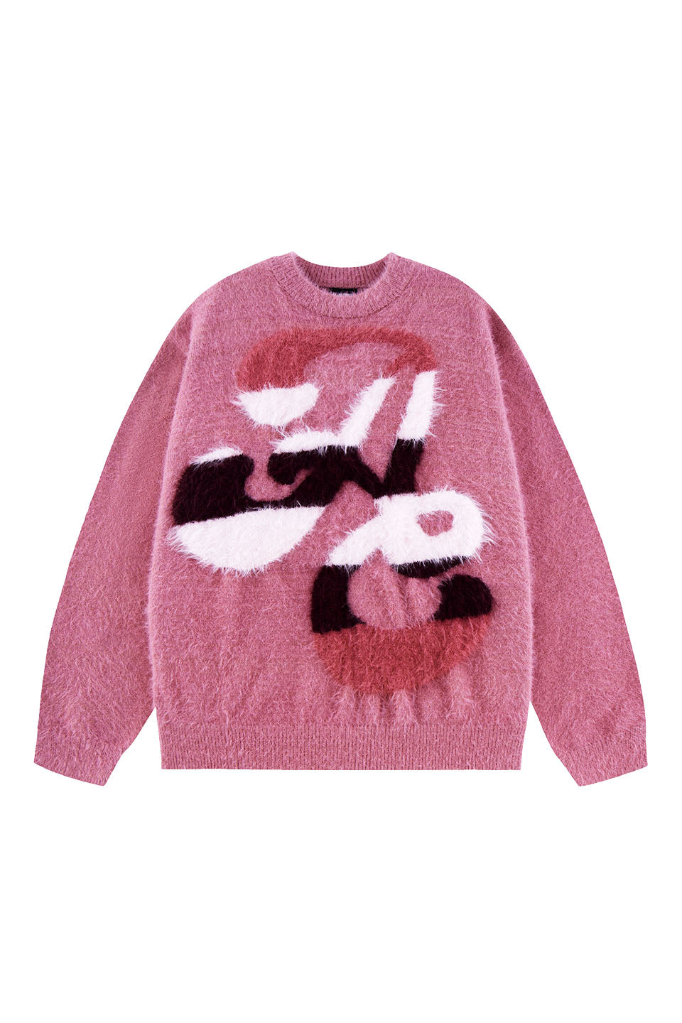 ANGEL Oversized Gradation Logo Knit Pink