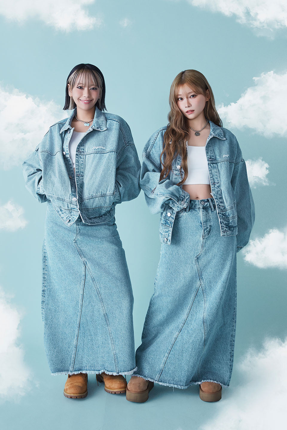 ANGEL Denim Long Skirt