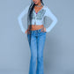 Not Your Baby Cropped Zip Hoodie