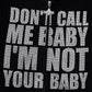 Not Your Baby Cropped Zip Hoodie