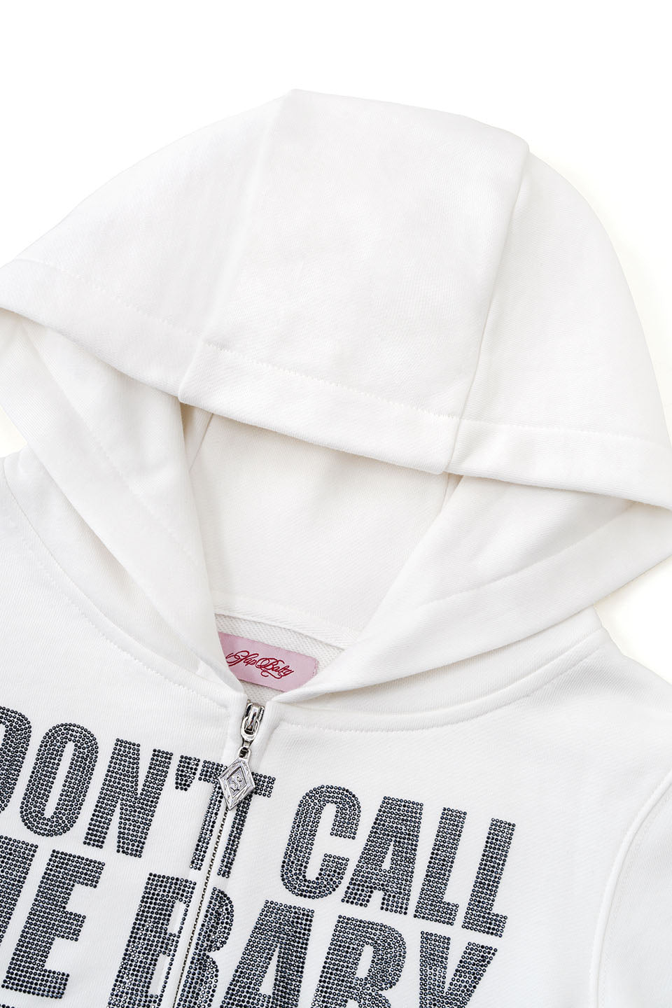 Not Your Baby Cropped Zip Hoodie