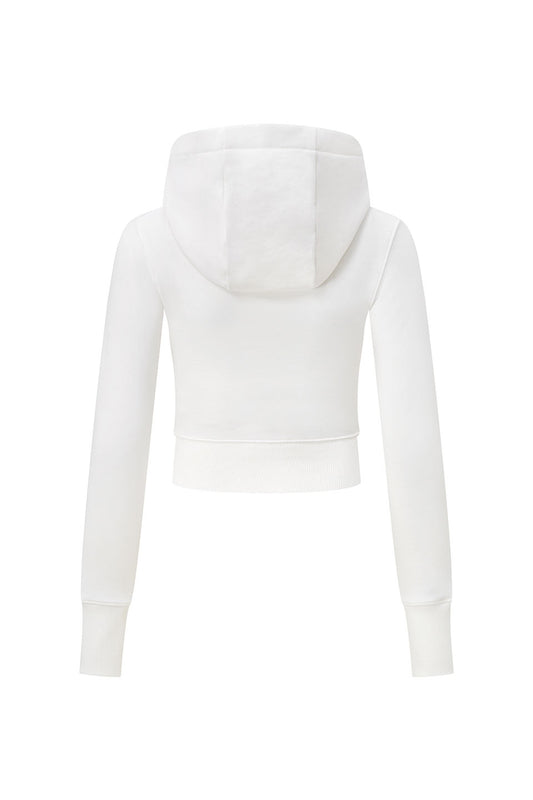 Not Your Baby Cropped Zip Hoodie